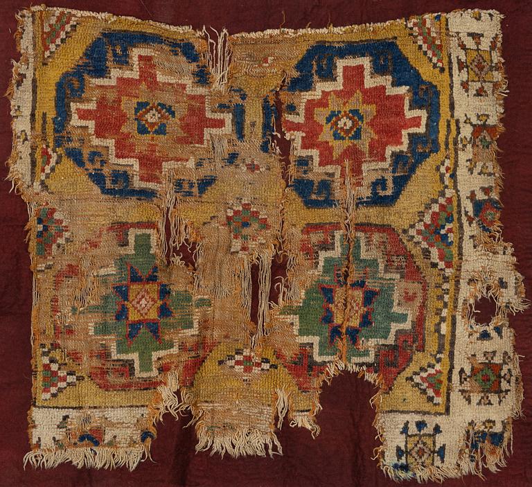 Fragment, antik Kappadokien, Östra Anatolien, ca 96 x 102, 1700-tal.