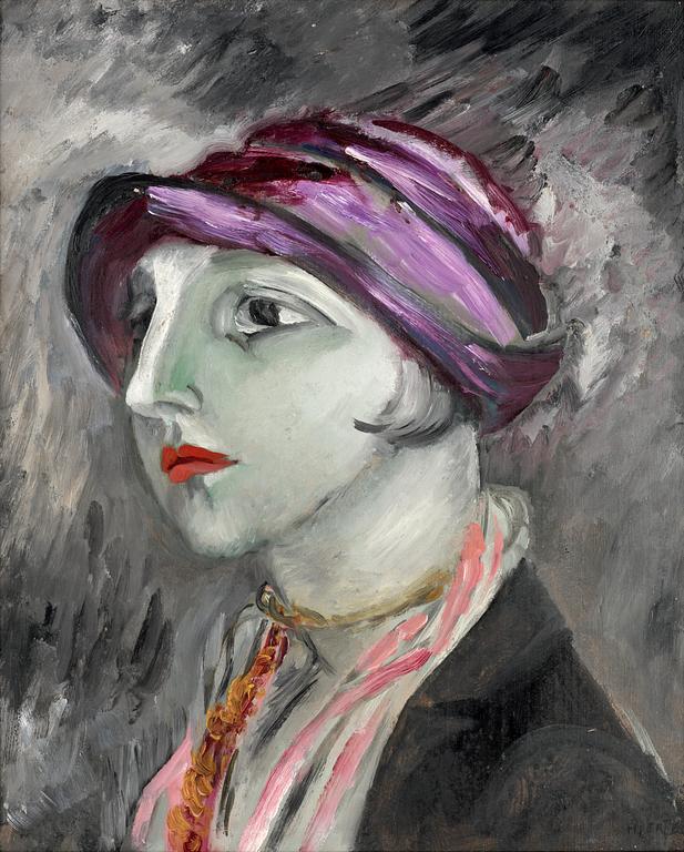 Sigrid Hjertén, Den violetta hatten.