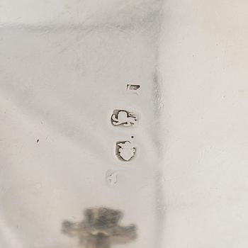 Såsbåtar, ett par, sterlingsilver, London 1700-tal.