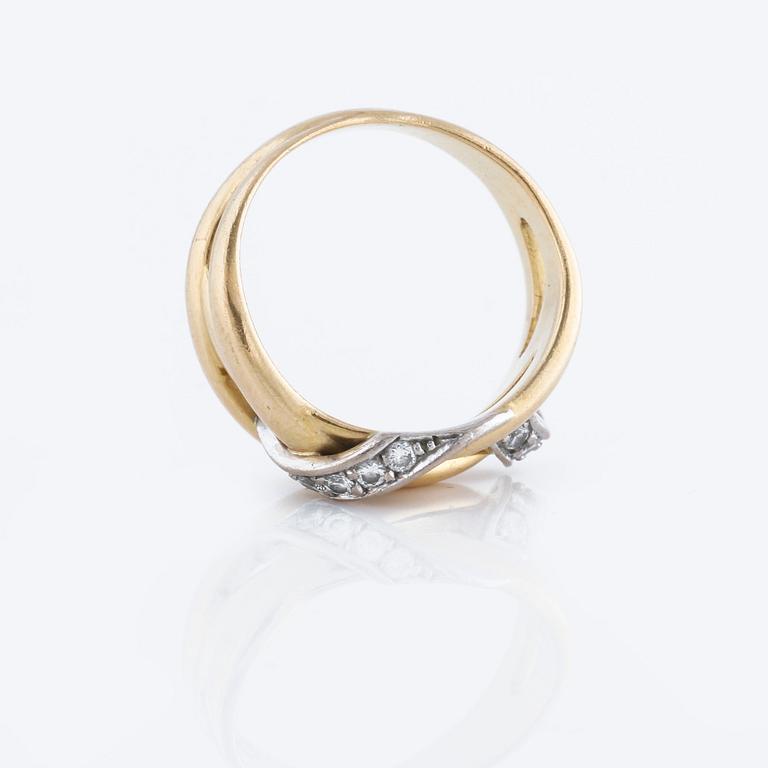 RING, med briljantslipade diamanter 0.18 ct, Engelbert collection, Engelbert, Stockholm, 1994.