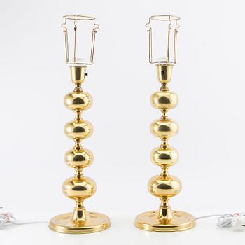 Table lamps a pair Nafa late 20th century.