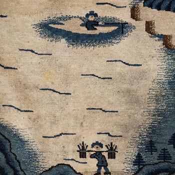 Matta, antik Baotou, norra Kina, ca 169 x 88 cm.