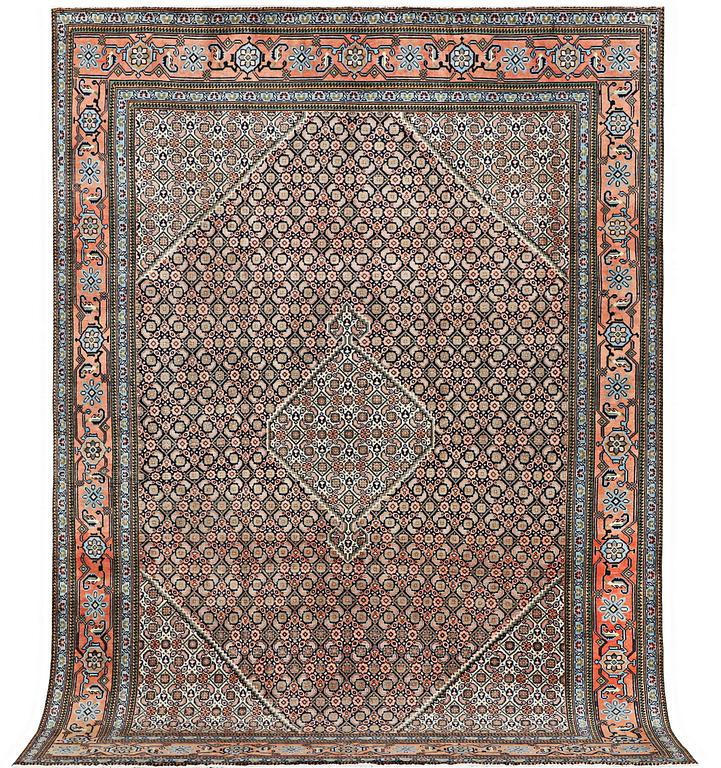 A carpet, Ardebil, c. 334 x 232 cm.