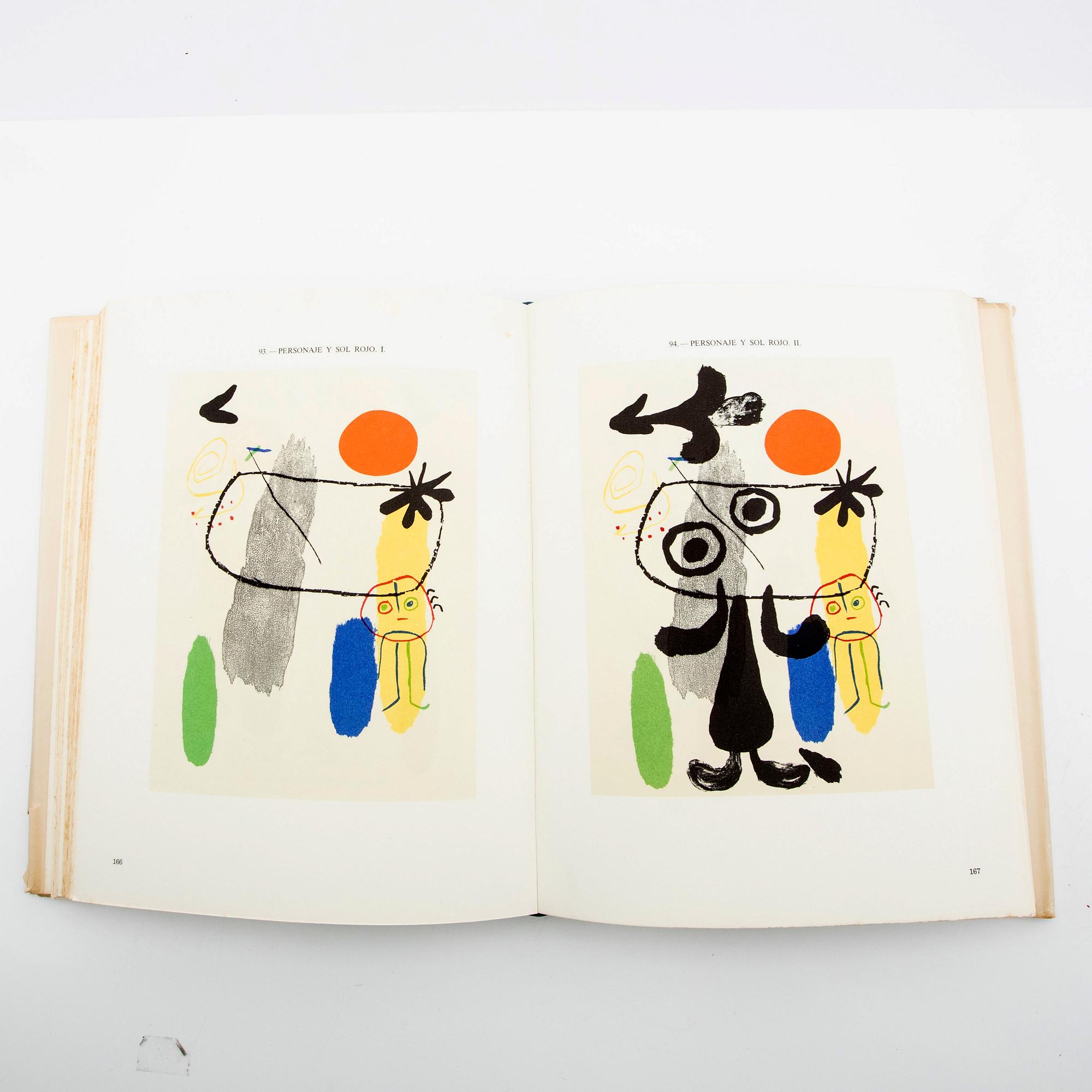 Joan Miró, bok med 11 färglitografier, "Joan Miró Lithographies", Volume I, Maeght, Paris, 1972.