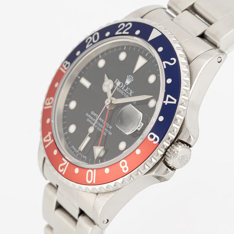 Rolex, Oyster Perpetual Date, GMT-Master, wristwatch, 40 mm.
