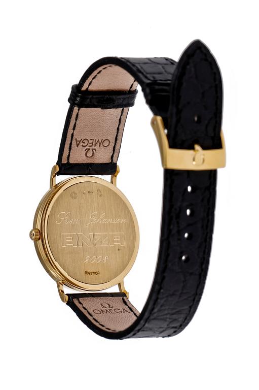 HERRARMBANDSUR, 18 K guld, Omega, 2008.