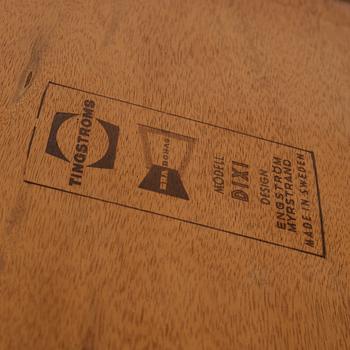 Sven Engström & Gunnar Myrstrand, a pair of 'Dixie' bedside tables with shelf, Tingströms 1950s/60s.