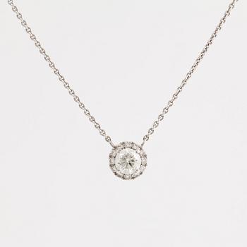 0,51 ct brilliant-cut diamond necklace.