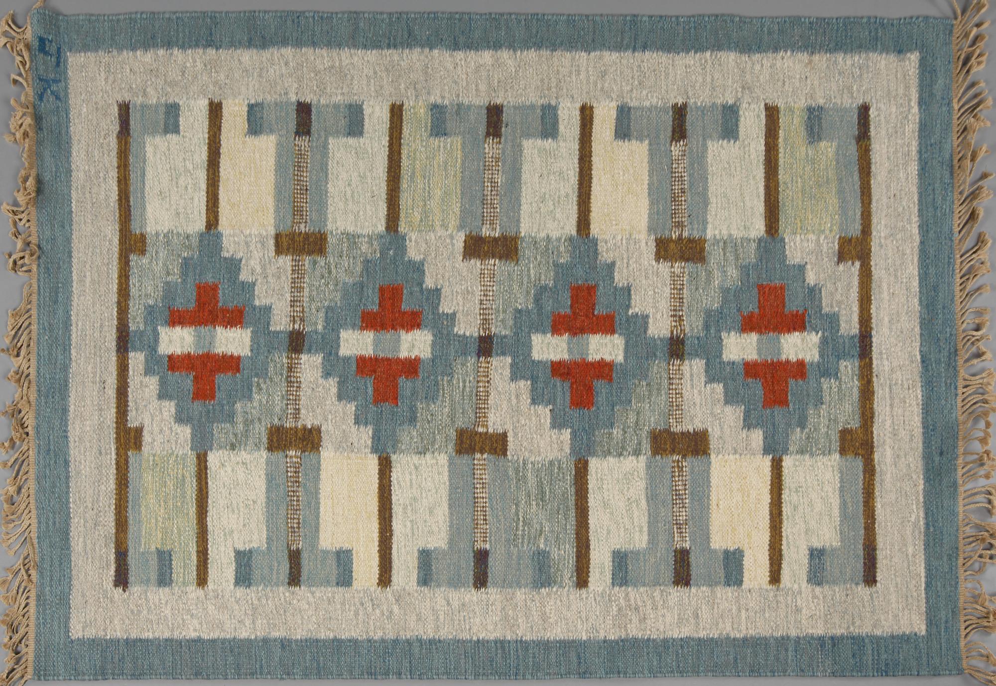 MATTA, rölakan, signerad JK, 1900-talets andra hälft, 210 x 144 cm.