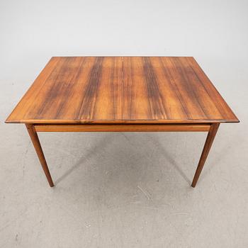 A rosewood dining table Denmark mid 20th century.