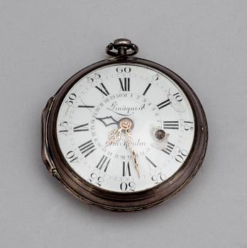 FICKUR, silverboett, Johan Lindquist, Stockholm, Gustaviansk, 1700-tal.