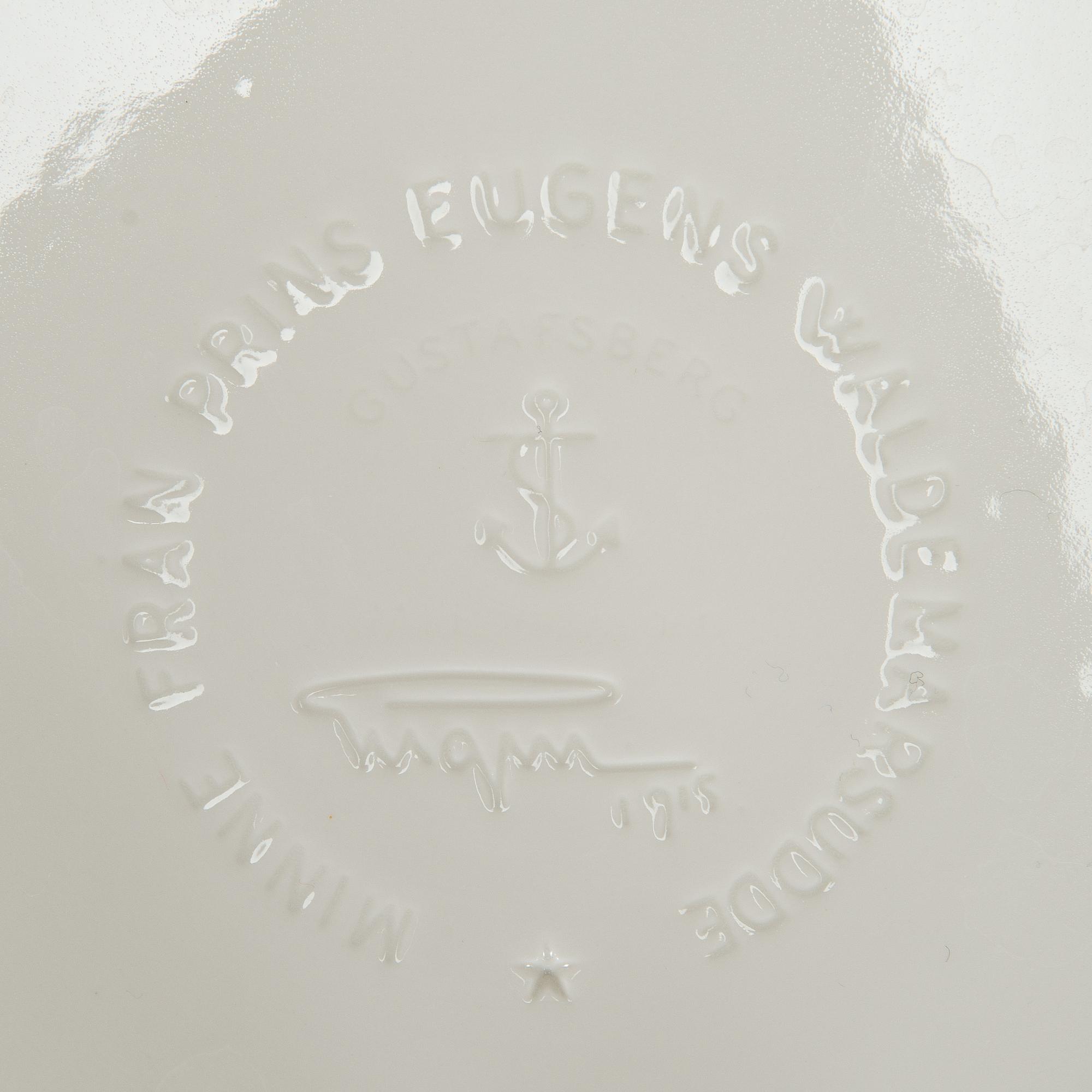 Prins Eugen, suojaruukkuja, 6 kpl, "Waldermarsuddekrukan", Gustavsberg.