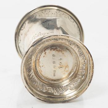 Twelve Swedish silver beakers, mark of KG Markströms, Uppsala 1901-1909.