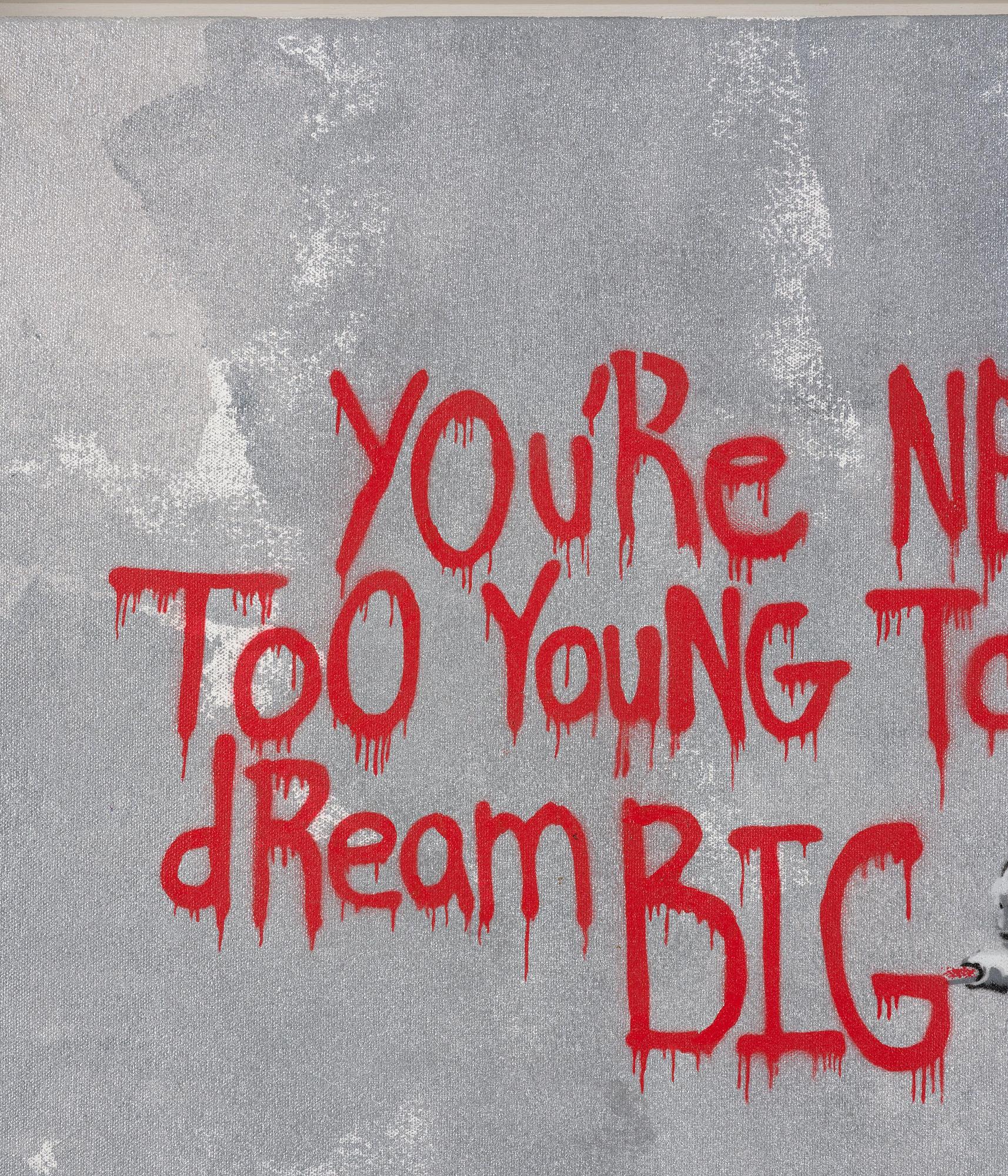 Hijack, "Never Too Young to Dream Big - Red Grey".