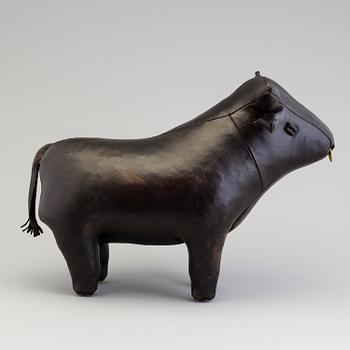 DIMITRI OMERSA & CO, a leather stool in the shape of a bull.