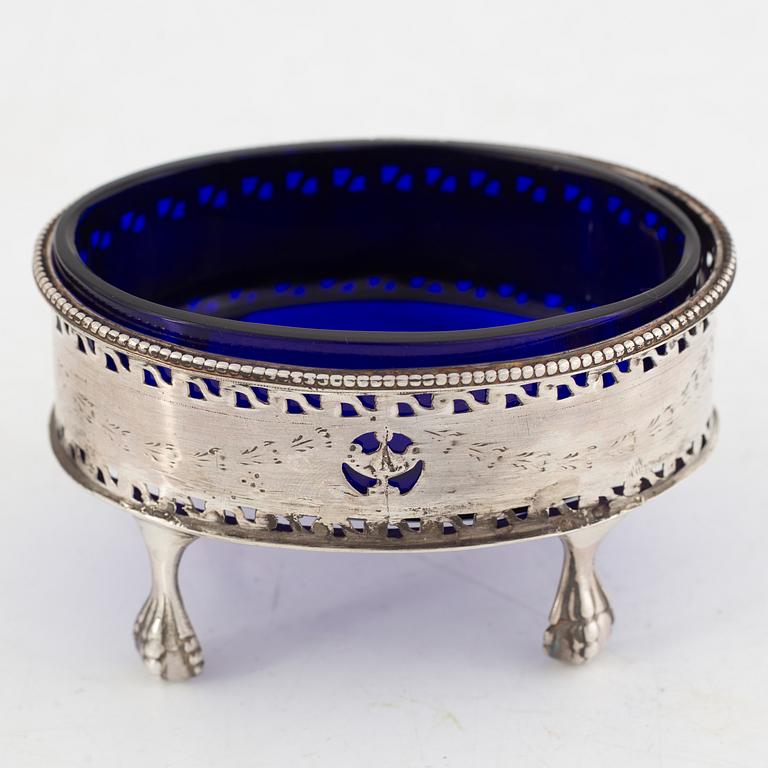 A Pair of English Silver Salt Cellars, London 1773-82.