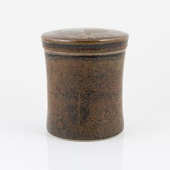 Carl-Harry Stålhane, a lidded stoneware jar, Rörstrand Ateljé, Sweden, signed.