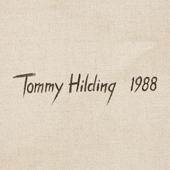 TOMMY HILDING, olja på duk, sign o dat a tergo 1988.