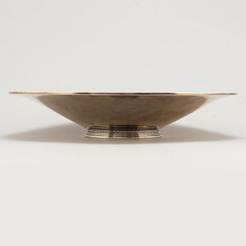 ATELIER BORGILA, a sterling silver dish, Stockholm, 1961, 856 gram.