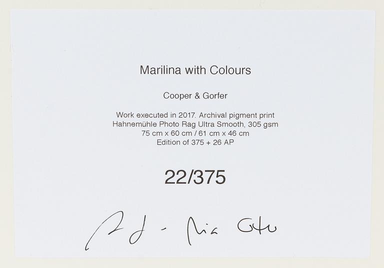 Cooper & Gorfer, "Marilina with Colours" 2017.