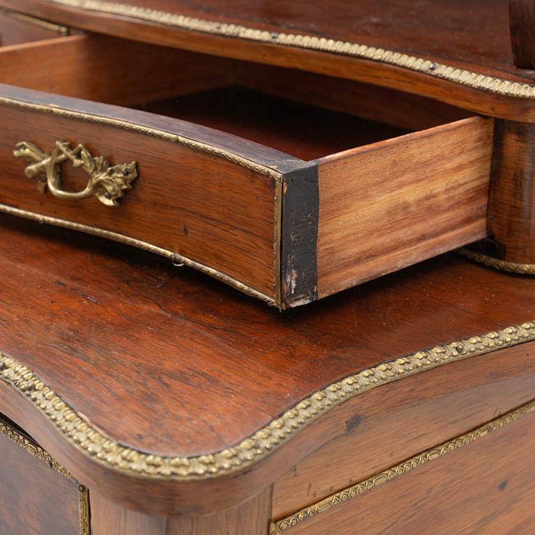 A desk with shelf, Rococo style, early 20th century.