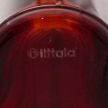 ALVAR AALTO, A red 'Savoy' glass vase, Iittala 2000s.