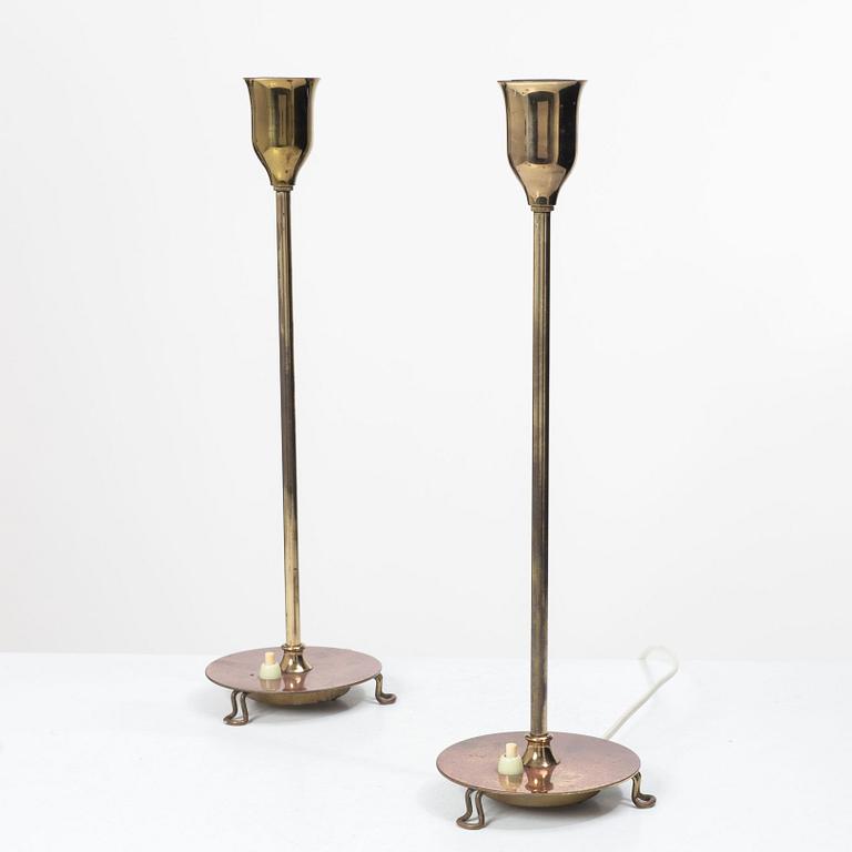 Josef Frank, Table lamps, a pair, model 2552, Firma Svenskt Tenn.