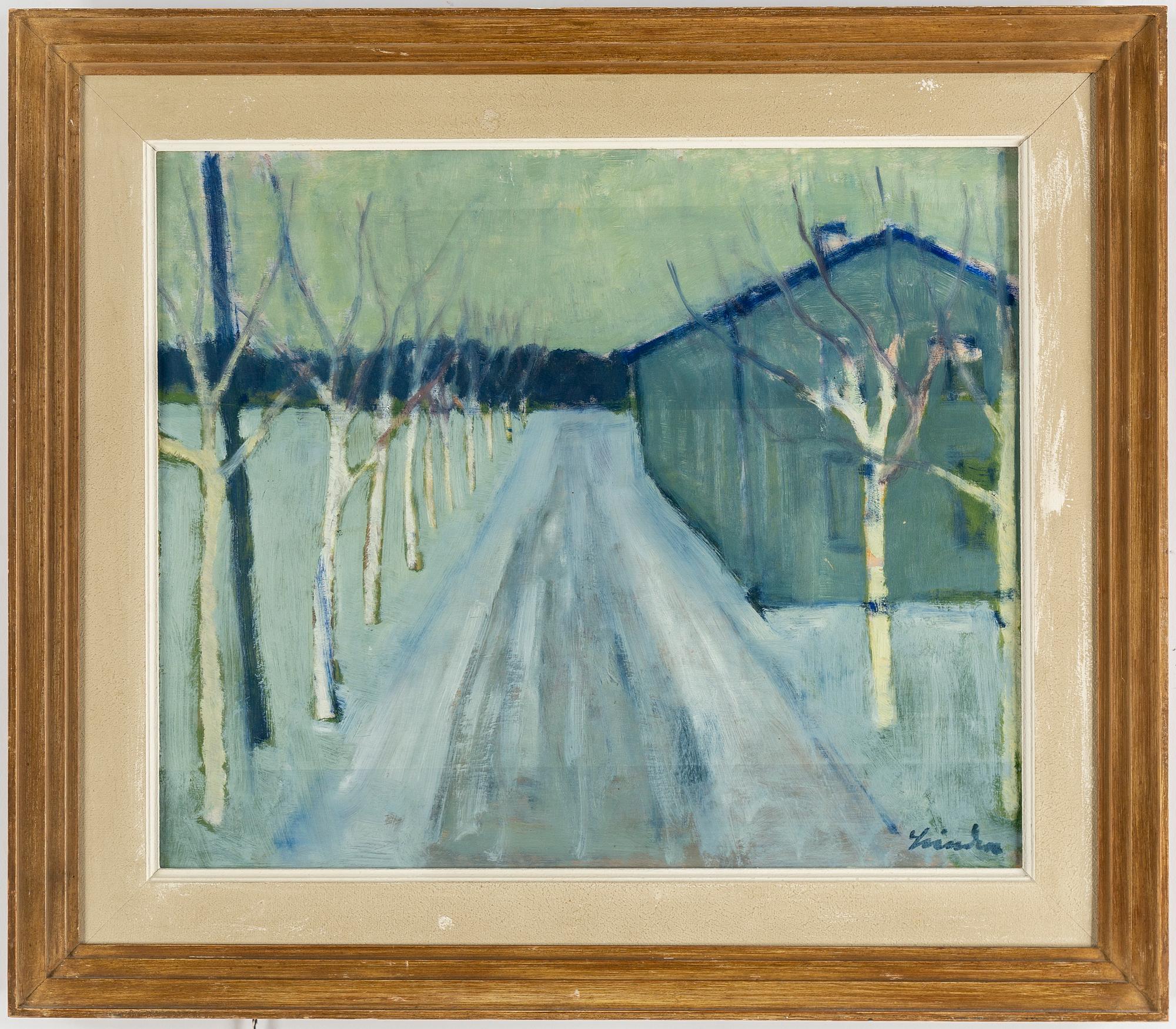 HELGE LINDEN, oil on panel, signed.