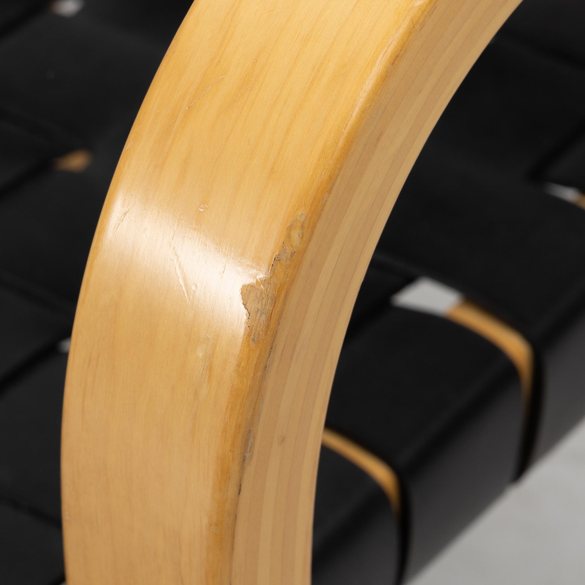 Alvar Aalto, armchairs, a pair, model 45, Artek, late 20th century.