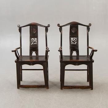 Chairs, a pair, China, 19/20th century.