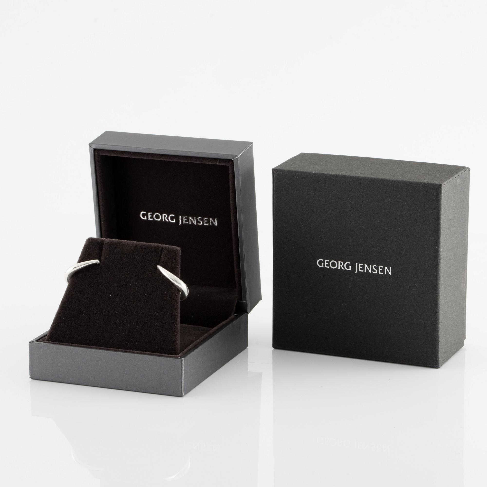 A pair of earrings, sterling silver, by Georg Jensen.