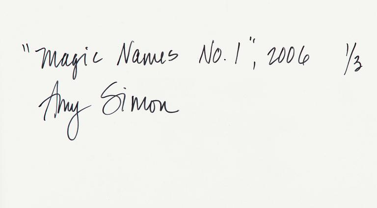 Amy Simon, "Magic Names #6", 2001.