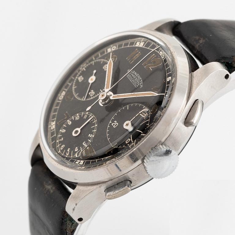 Kronometer Stockholm, chronograph, ca 1940.