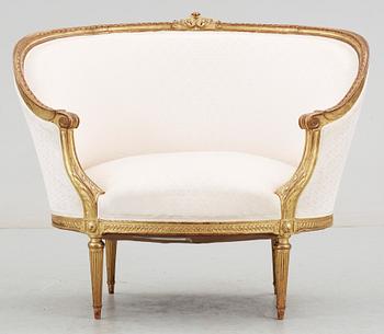 FÅTÖLJ, Louis XVI-stil. 1900-tal.