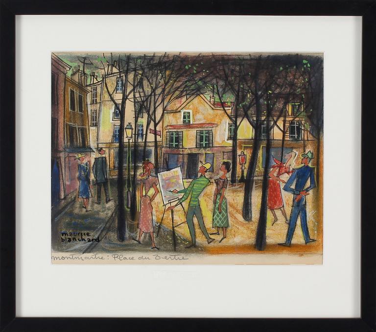MAURICE BLANCHARD, blandteknik, signerad.