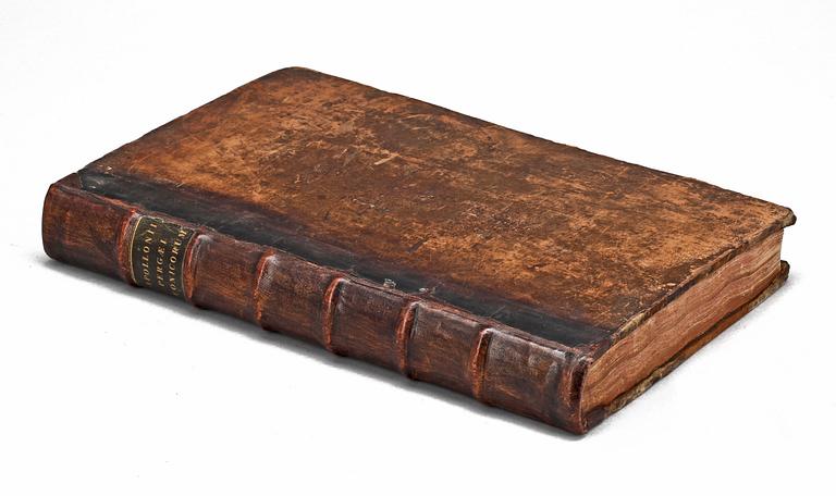 BOK, "Apollonii Pergaei Conicorum Libri octo, et Sereni Antissesis..." red av Edmund Halley, Oxford 1710.