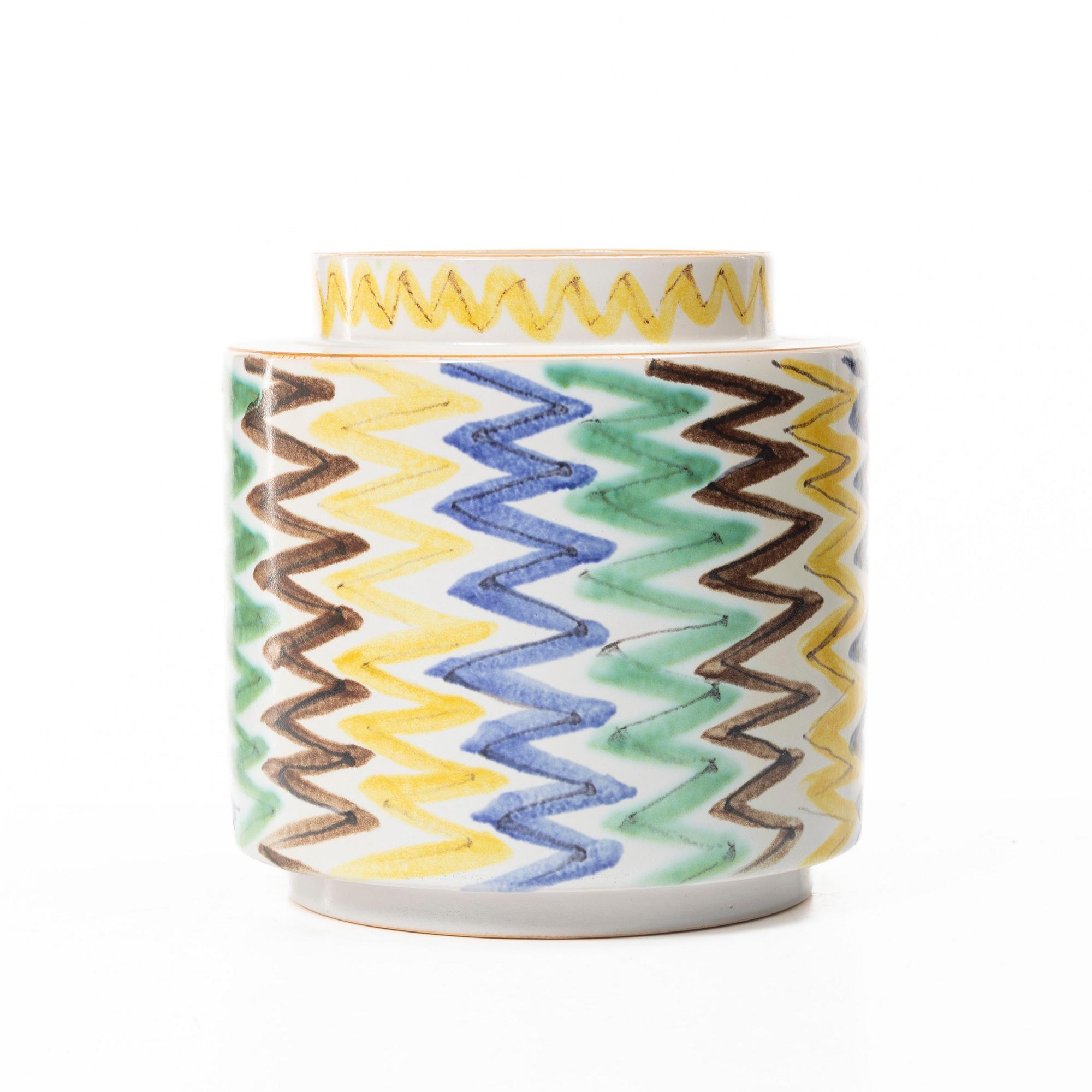 Wilhelm Kåge, A faience vase, Gustavsberg Studio, 1942.
