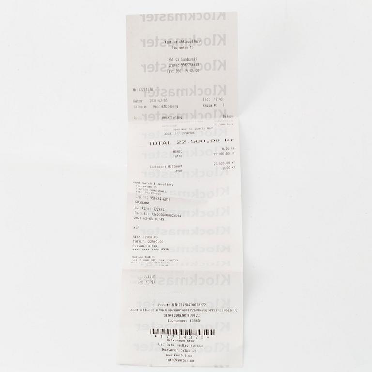 IWC, International Watch Co, Ingenieur, SL, "Jumbo".