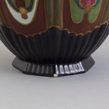 A ceramic lidded vase, Arnhem, Holland, 1930s.
