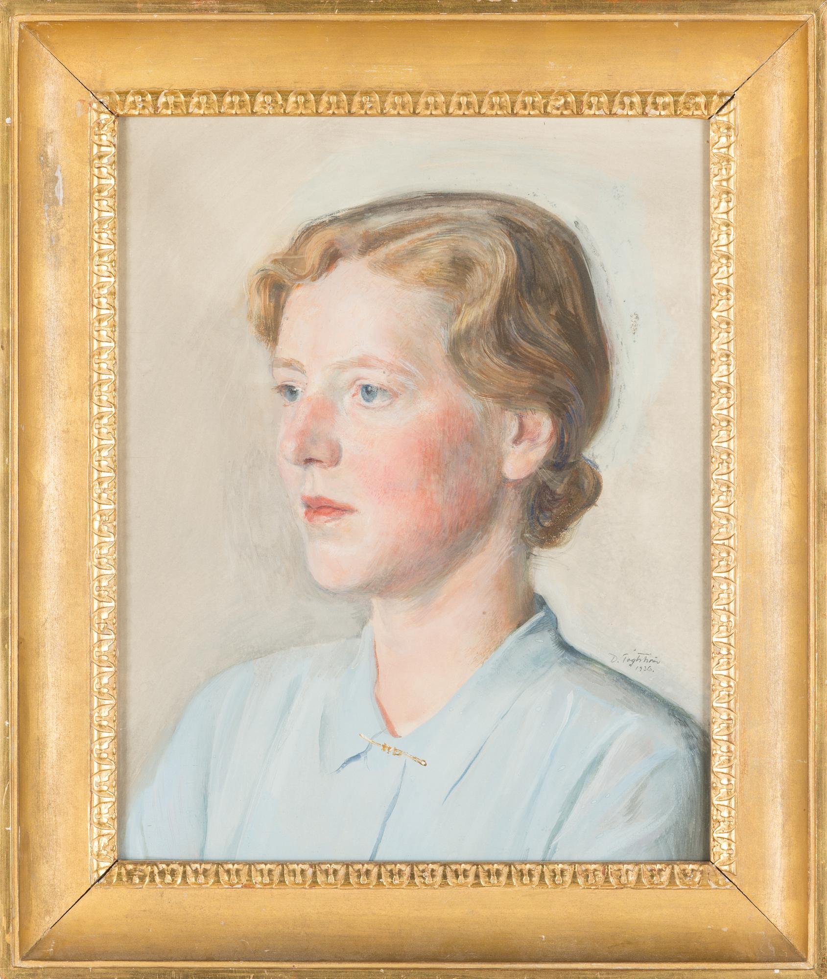 David Tägtström, watercolour, signed and dated 1936.