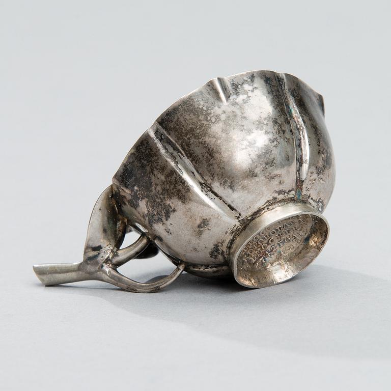 SUPKOPP, silver, Ryssland 1700-tal, ostämplad.