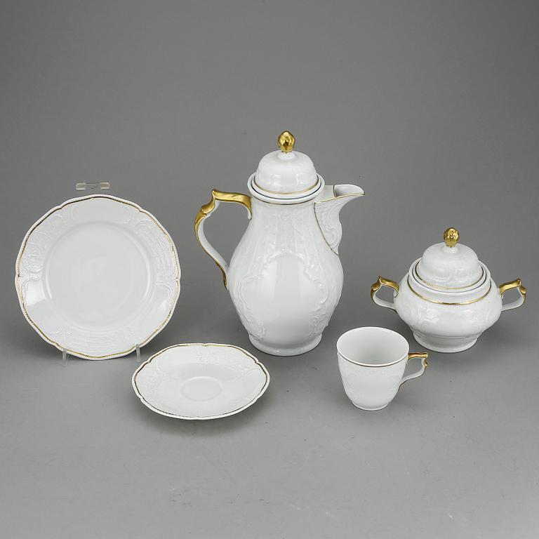 KAFFESERVIS, 25 delar, porslin, Rosenthal, Tyskland, 1900-talets första hälft.