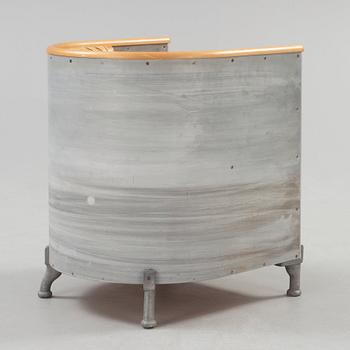 MATS THESELIUS, "Aluminiumfåtölj", Källemo, Värnamo ca 1990.