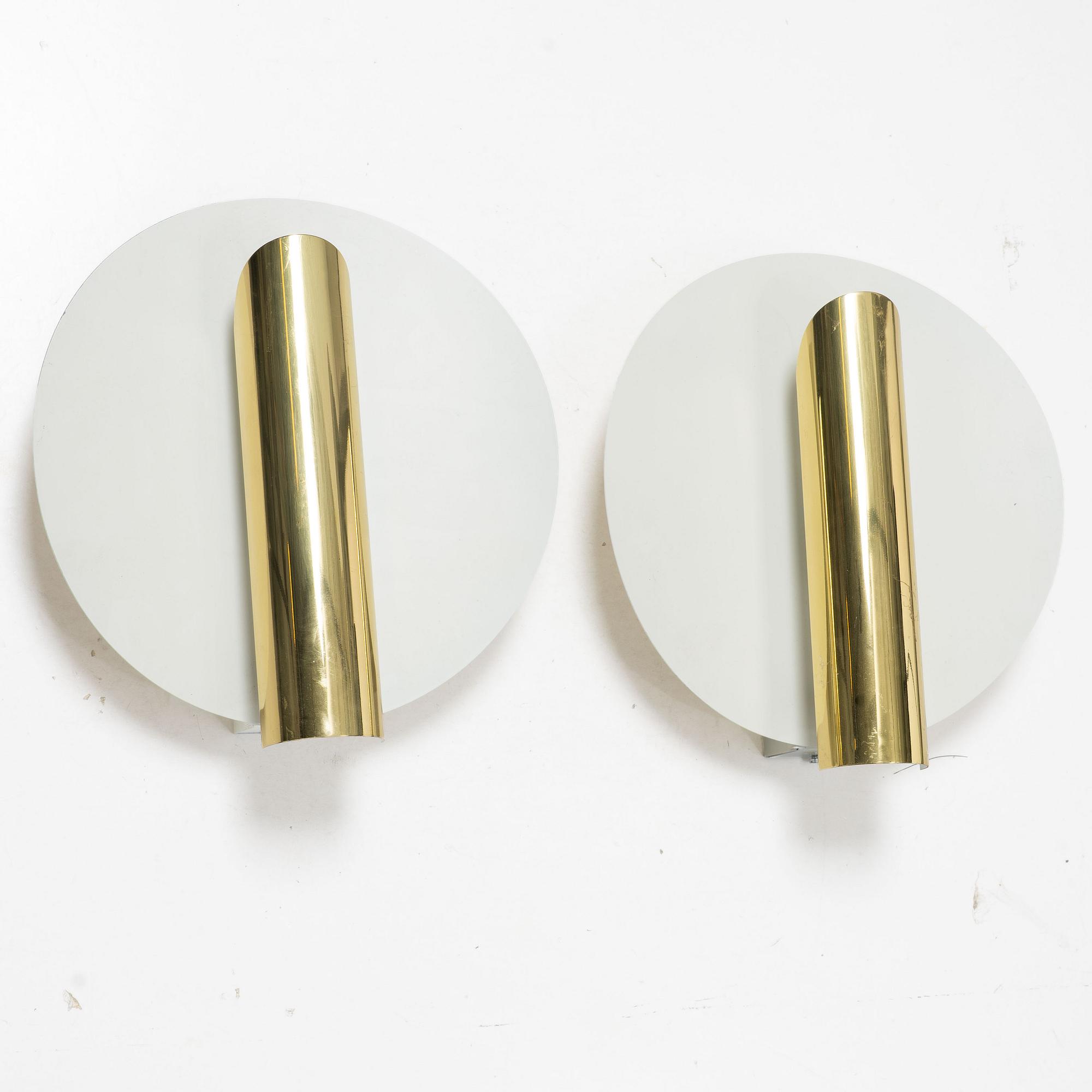 Aneta, wall lamps, a pair, second half of the 20th century.