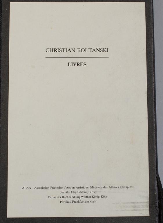 ARTISTS’ BOOKS, Christian Boltanski: Livres, 1991.