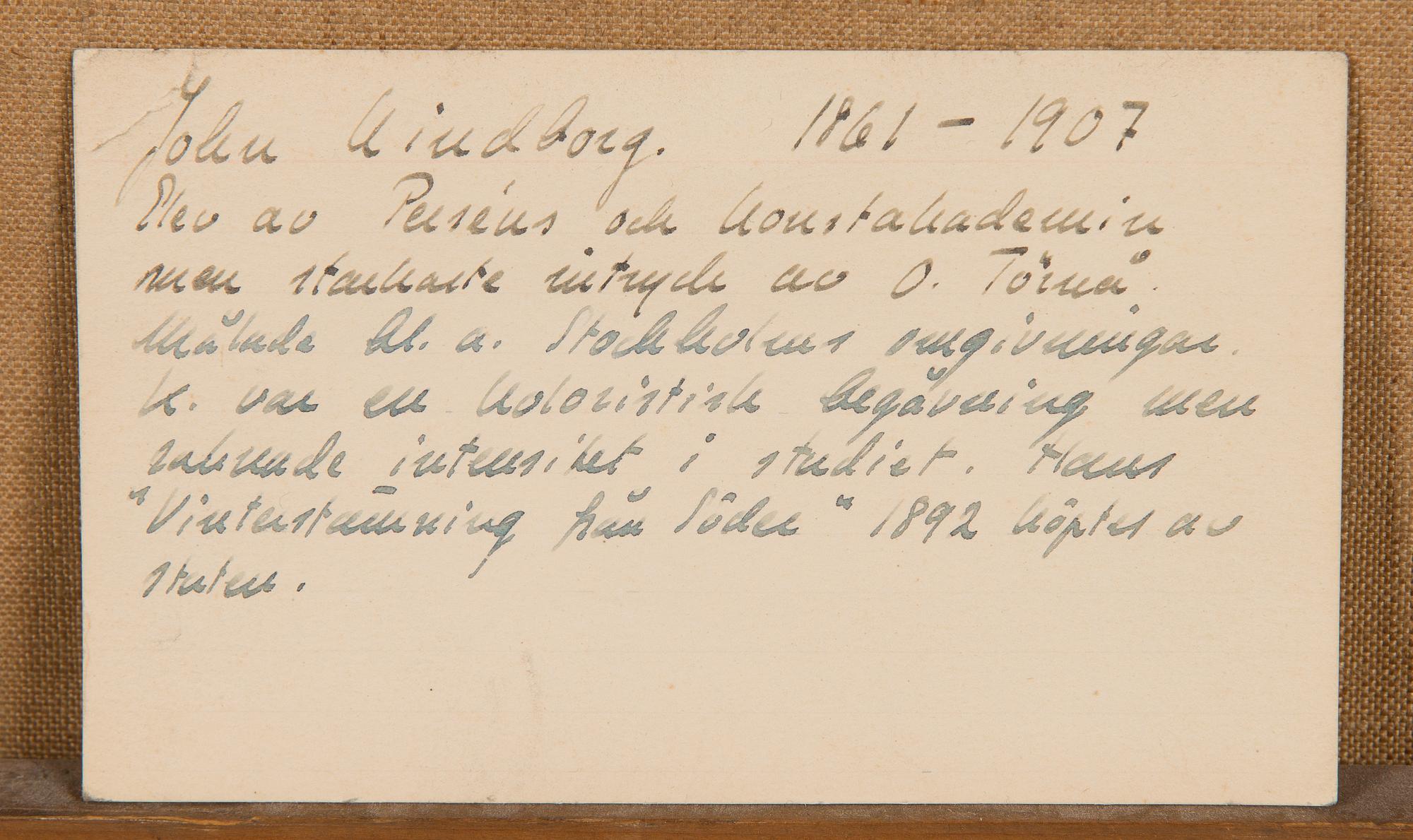 Johan (John) Kindborg, Landskap med Björk.