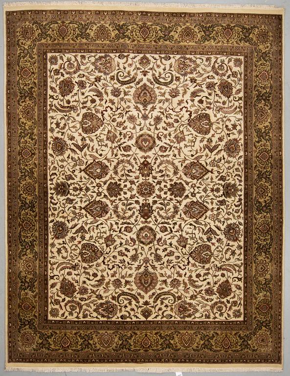 A CARPET, Kashmir part silk 303 x 234 cm.