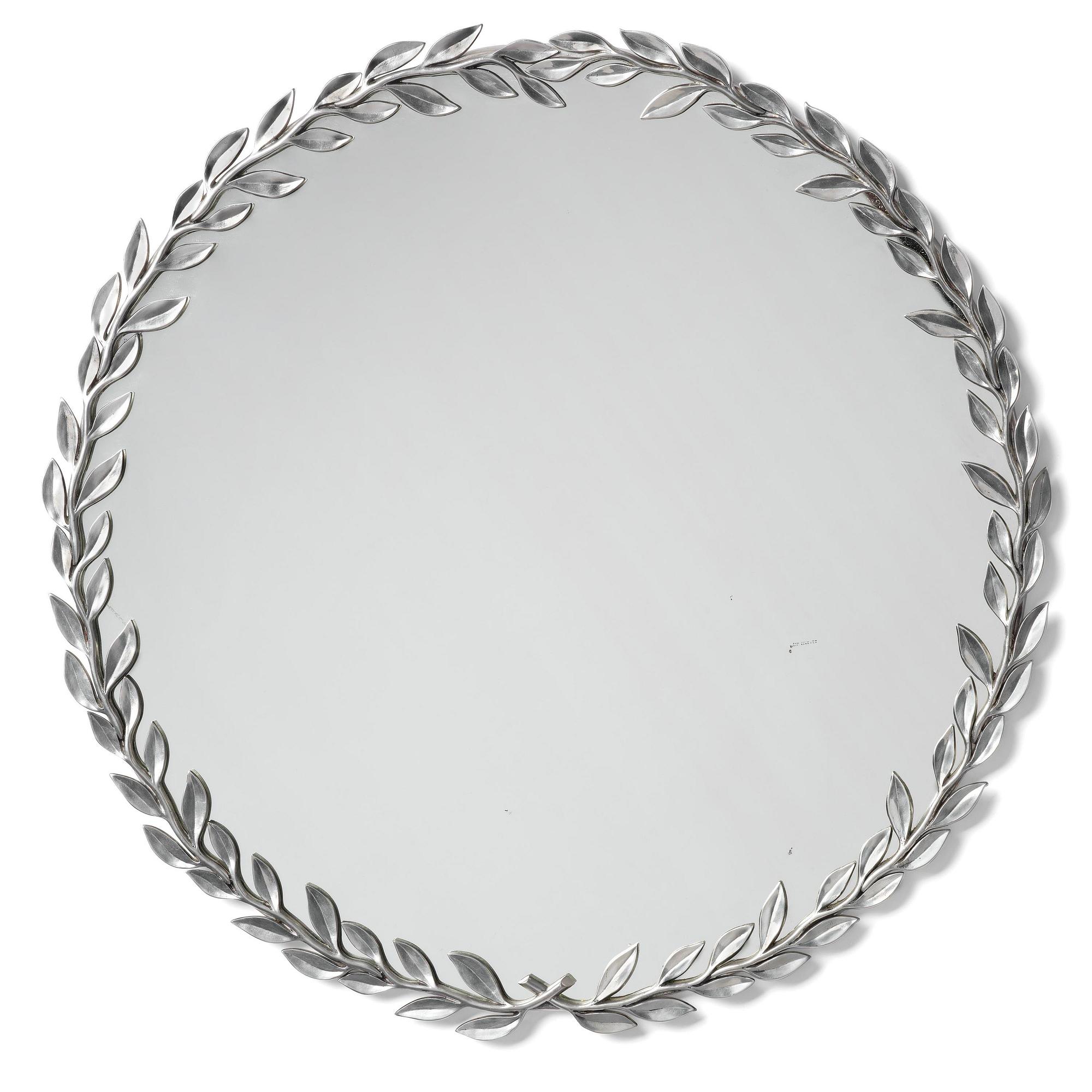 Estrid Ericson, a pewter framed mirror, model "A 2492", Svenskt Tenn, Stockholm, 1957.