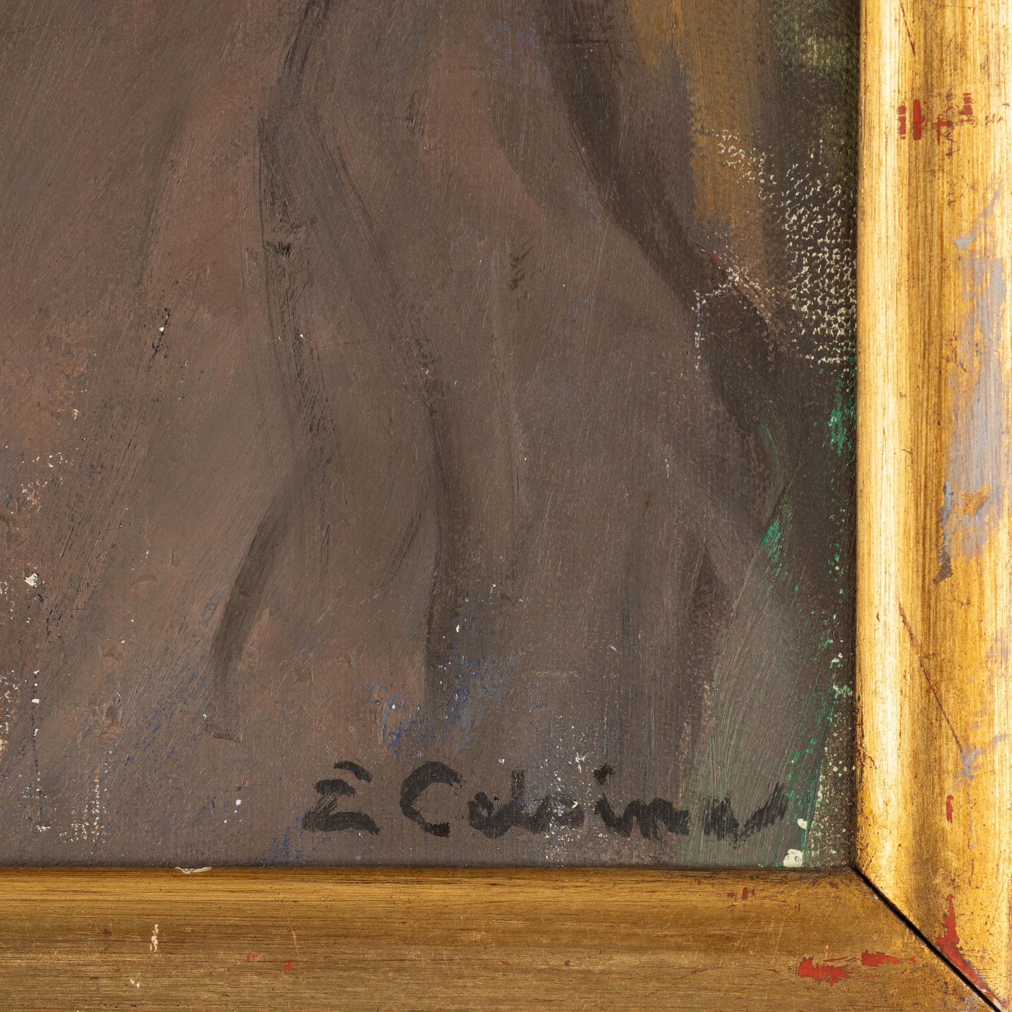 Elsa Backlund Celsing, oil on canvas/panel, signed.