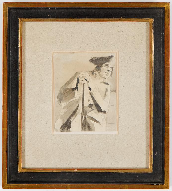 ELIAS MARTIN, Attributed to, indian ink 10.5 x 8.2 cm. Unsigned.